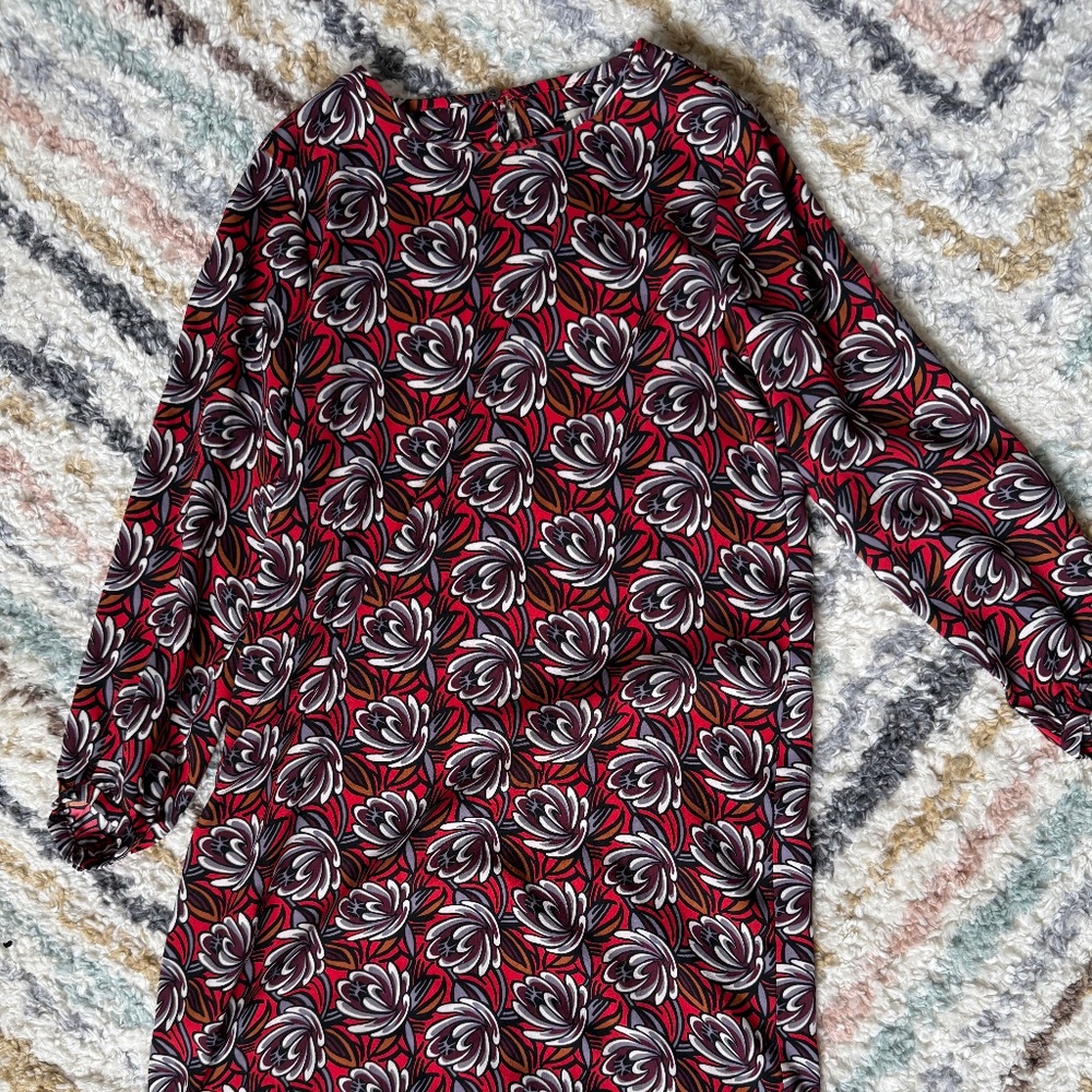 Patterned Shift Dress - image 1
